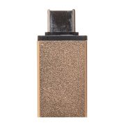 Переходник Type-C (m) - USB (f) золотистый 4см