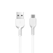 Кабель USB - MicroUSB Hoco X20, 2.4A, 2м, белый