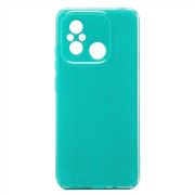 Чехол Xiaomi Poco C55/Redmi 12C силикон с вкраплениями и защитой камеры мятный