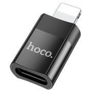 Переходник Lightning (m) - Type-C (f) Hoco UA17 чёрный