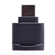 Переходник MicroUSB (m) - MicroSD (f) чёрный 2см