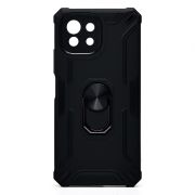 Чехол Xiaomi Mi 11 Lite/Mi 11 Lite 5G/11 Lite 5G NE противоударный комбинированный с кольцом чёрный