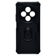 Чехол Xiaomi Redmi 14C 4G противоударный комбинированный с кольцом чёрный