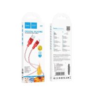 Кабель USB - MicroUSB Hoco X99, 2.4A, 1м,  красный