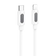 Кабель Type-C - Lightning Borofone BX114, 3А/PD27W, белый