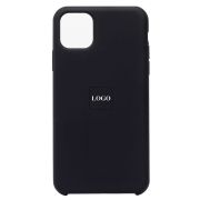 Чехол iPh 11 Pro Max силикон Soft Touch с лого чёрный