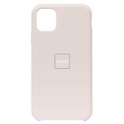 Чехол iPh 11 силикон Soft Touch с лого слоновая кость