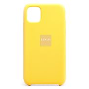 Чехол iPh 11 силикон Soft Touch с лого жёлтый