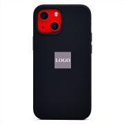 Чехол iPh 13 mini силикон Soft Touch с лого чёрный
