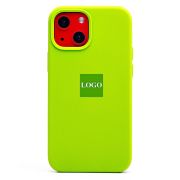 Чехол iPh 13 mini силикон Soft Touch с лого зелёный