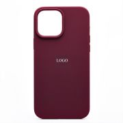 Чехол iPh 13 Pro Max силикон Soft Touch с лого бордо