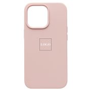 Чехол iPh 13 Pro силикон Soft Touch с лого розовый светлый