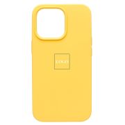 Чехол iPh 13 Pro силикон Soft Touch с лого жёлтый