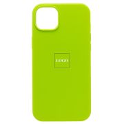 Чехол iPh 14 Plus силикон Soft Touch с лого зелёный силикон