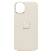 Чехол iPh 14 Plus силикон Soft Touch с лого слоновая кость
