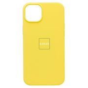 Чехол iPh 14 Plus силикон Soft Touch с лого жёлтый