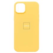 Чехол iPh 14 Plus силикон Soft Touch с лого жёлтый силикон