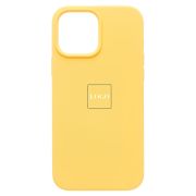 Чехол iPh 14 Pro Max силикон Soft Touch с лого жёлтый