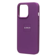Чехол iPh 14 Pro силикон Soft Touch с лого фиолетовый