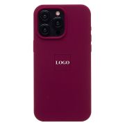 Чехол iPh 15 Pro Max силикон Soft Touch с лого бордо