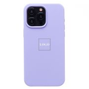 Чехол iPh 15 Pro Max силикон Soft Touch с лого бледный сиреневый