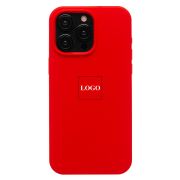Чехол iPh 15 Pro Max силикон Soft Touch с лого красный