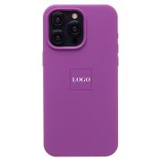 Чехол iPh 15 Pro Max силикон Soft Touch с лого фиолетовый