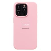 Чехол iPh 15 Pro силикон Soft Touch с лого розовый светлый