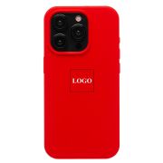 Чехол iPh 15 Pro силикон Soft Touch с лого красный