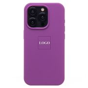 Чехол iPh 15 Pro силикон Soft Touch с лого фиолетовый