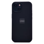 Чехол iPh 15 силикон Soft Touch с лого чёрный
