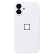 Чехол iPh 16 Plus силикон Soft Touch с лого белый