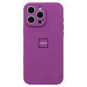 Чехол iPh 16 Pro Max силикон Soft Touch с лого фиолетовый