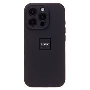 Чехол iPh 16 Pro силикон Soft Touch с лого чёрный