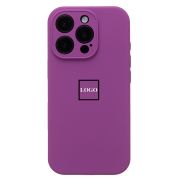 Чехол iPh 16 Pro силикон Soft Touch с лого фиолетовый