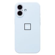 Чехол iPh 16 силикон Soft Touch с лого бледный синий