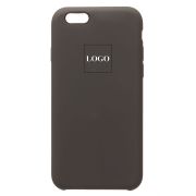 Чехол iPh 6/6S силикон Soft Touch с лого зелёный оливковый