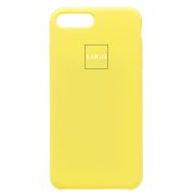 Чехол iPh 7 Plus/8 Plus силикон Soft Touch с лого жёлтый