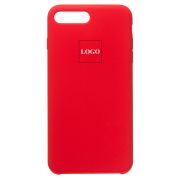 Чехол iPh 7 Plus/8 Plus силикон Soft Touch с лого красный