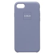 Чехол iPh 7/8/SE 2020 силикон Soft Touch с лого синий