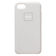 Чехол iPh 7/8/SE 2020 силикон Soft Touch с лого белый