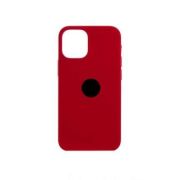 Чехол iPh 12 mini силикон SC красный закрытый с лого