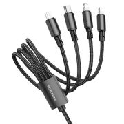 Кабель мульти-коннекторный Borofone BX72 2.4A чёрный
