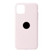 Чехол iPh 12 mini силикон SC пудровый закрытый с лого