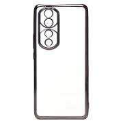 Чехол Honor 70 Pro + пластик перфорация с защитой камеры прозрачный чёрный