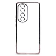 Чехол Honor 70 Pro пластик перфорация с защитой камеры прозрачный серебристый