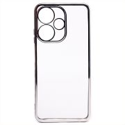 Чехол Infinix Hot 30i пластик перфорация с защитой камеры прозрачный серебристый