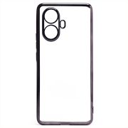 Чехол Realme 10 Pro+ пластик перфорация с защитой камеры прозрачный чёрный