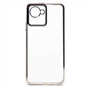Чехол Realme C30 пластик перфорация с защитой камеры прозрачный серебристый
