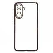 Чехол Samsung A36 5G пластик перфорация с защитой камеры прозрачный чёрный